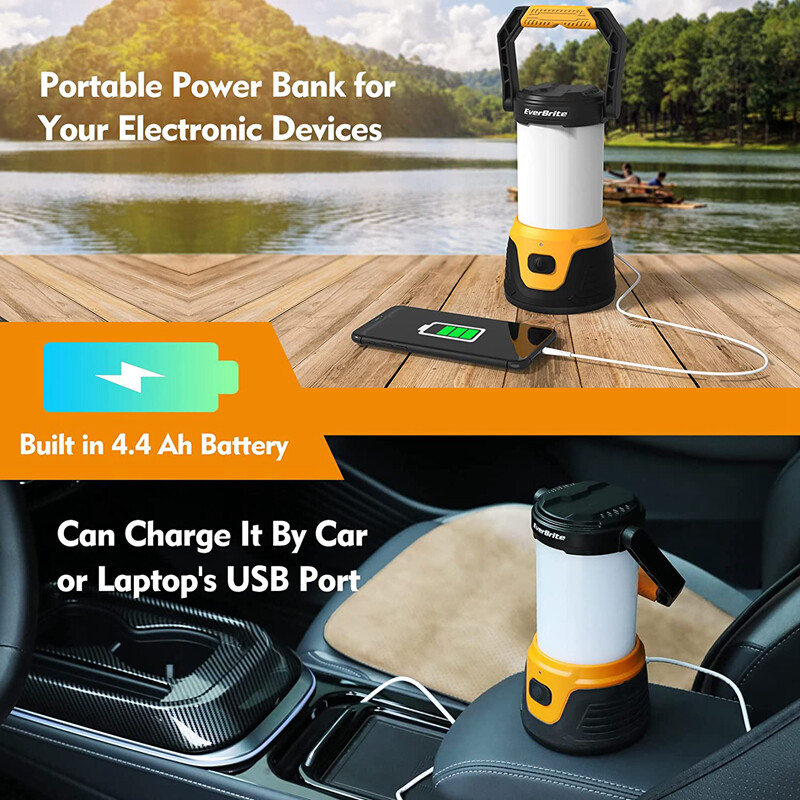 EverBrite Rechargeable LED Camping Lantern Power Bank Function 5 Lighting Modes
