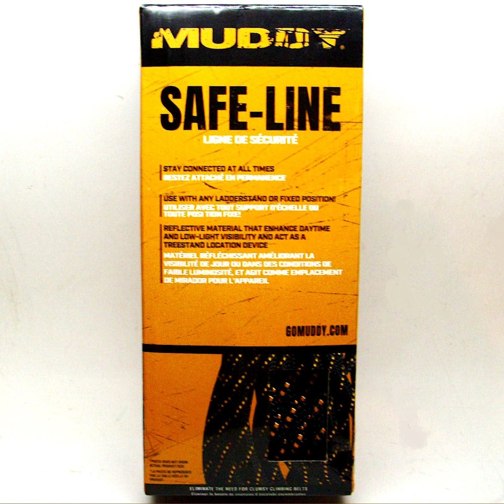 GSM MUDDY SAFE LINE ROPE SAFETY TREE HARNESS SYSTEM MODEL MUD-MSA500