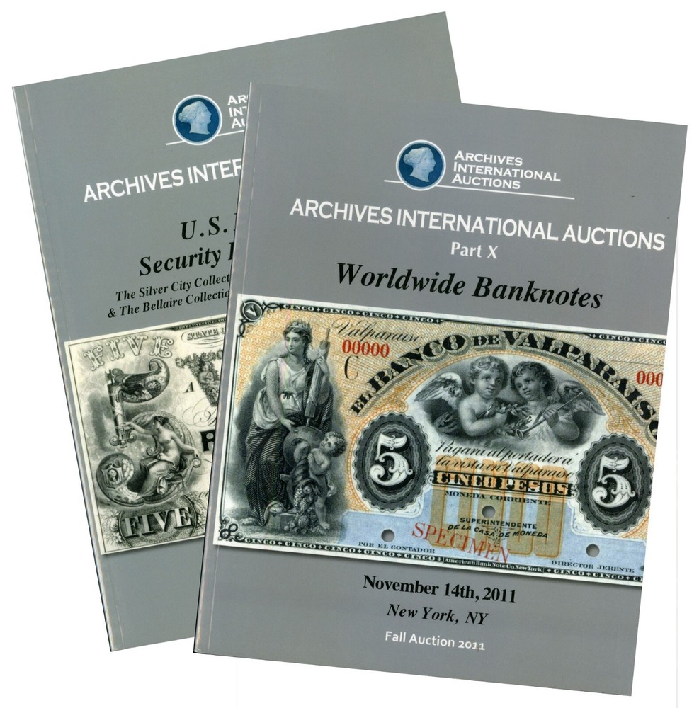 Archives International Auctions Part X, Fall Auction 2011, Two Catalogs