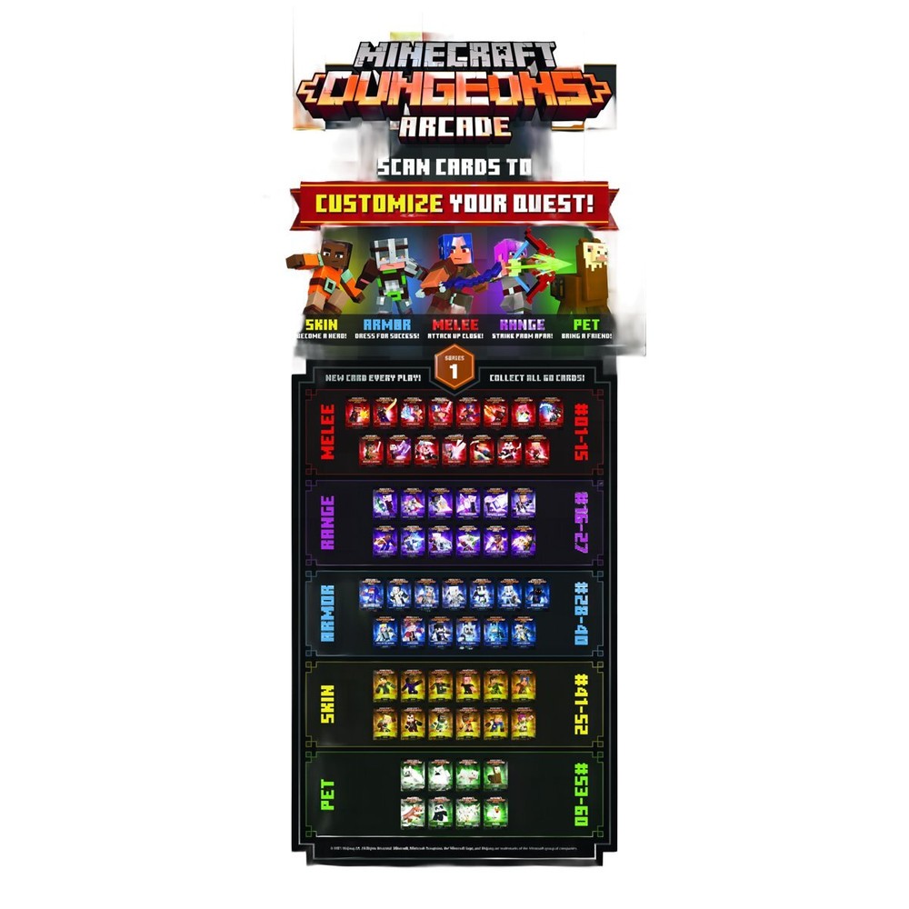 Raw Thrills Minecraft Dungeons Arcade - 2 Player