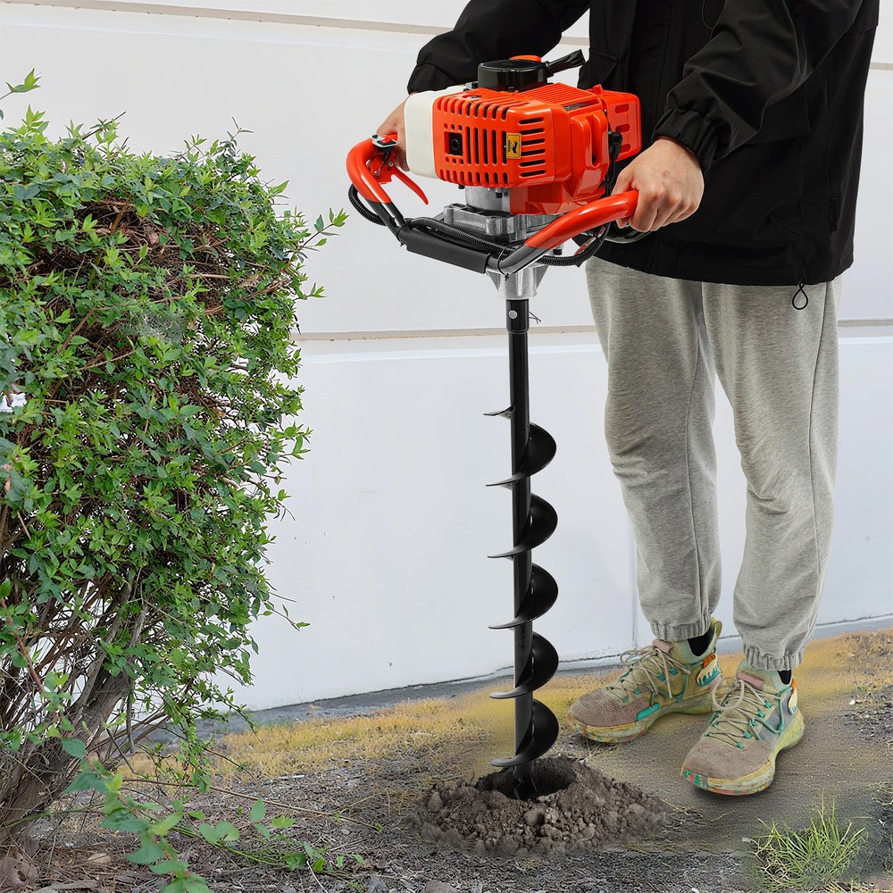 52cc 2Stroke Air-cooled Gas Powered Earth Auger Digging Machine Post Hole Digger