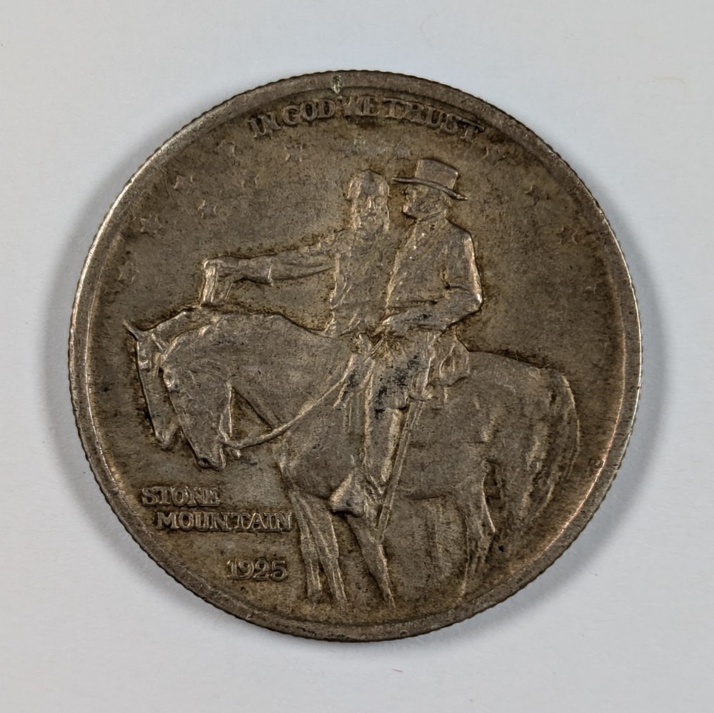 1925 Stone Mountain Silver Half Dollar XF