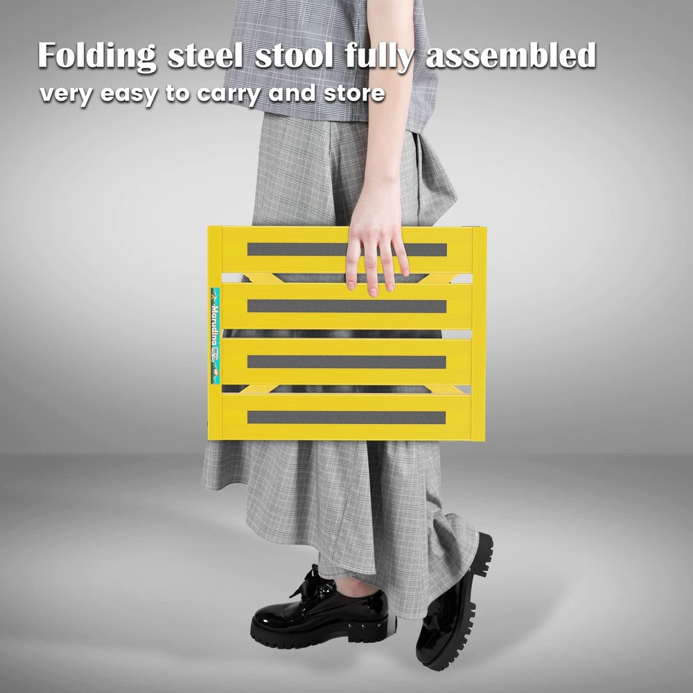 Large Platform RV Steps, 3-Level Adjustable Height Aluminum Folding Step Stoo...