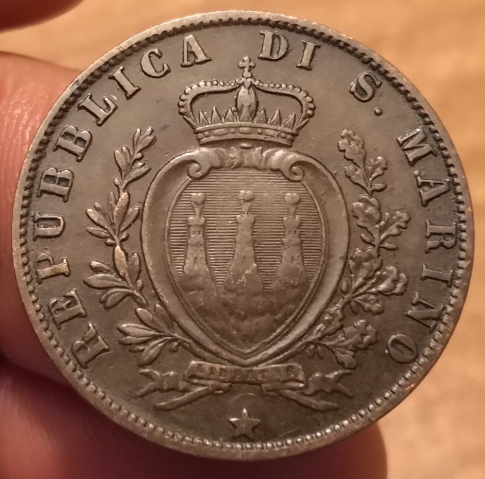 Coin 5 Cent 1894, San Marino, Ref. 6995