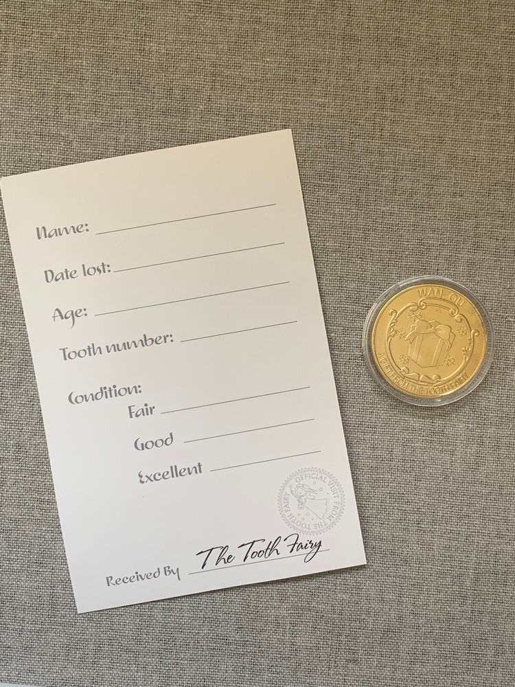 Tooth fairy coin gift