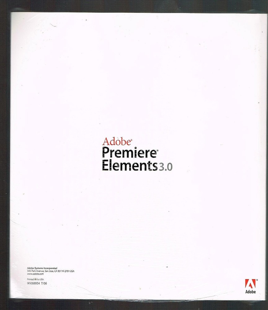 Adobe Premiere Elements 3.0 User's Guide for Windows XP Factory Sealed New
