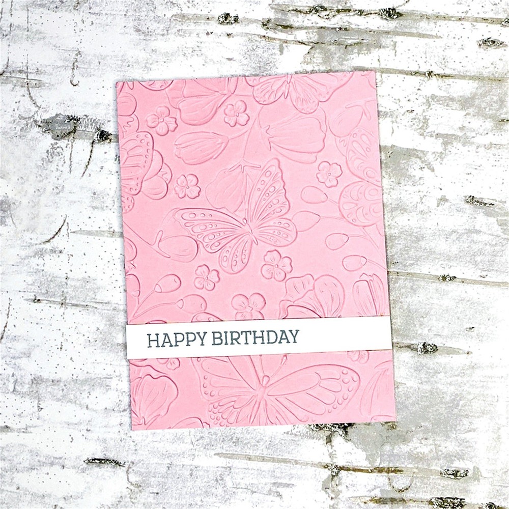Butterfly Pattern 3D Embossing Folder for Add Texture Paper Crafting Card Making