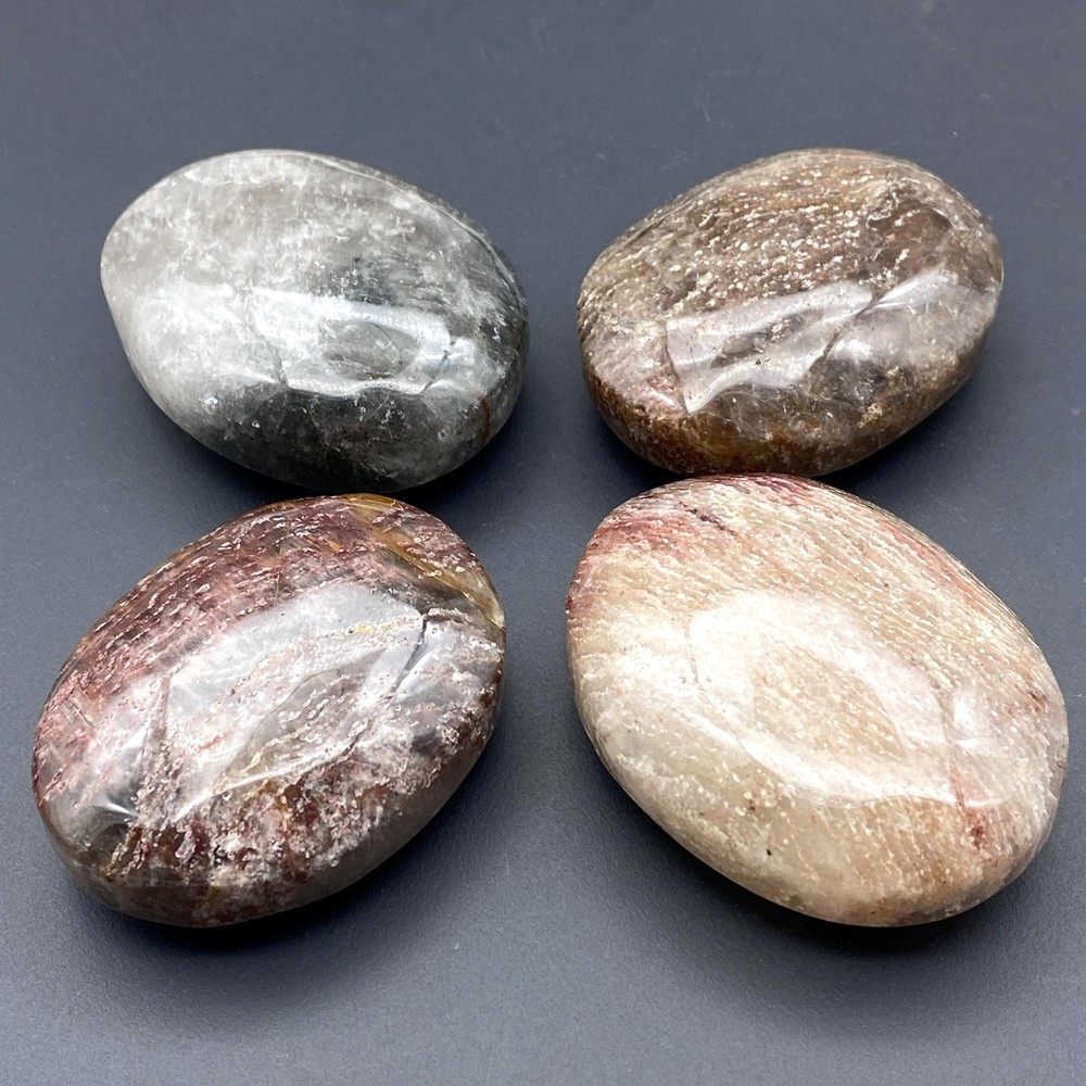 Thousand Layer Quartz Palm Pocket Stone