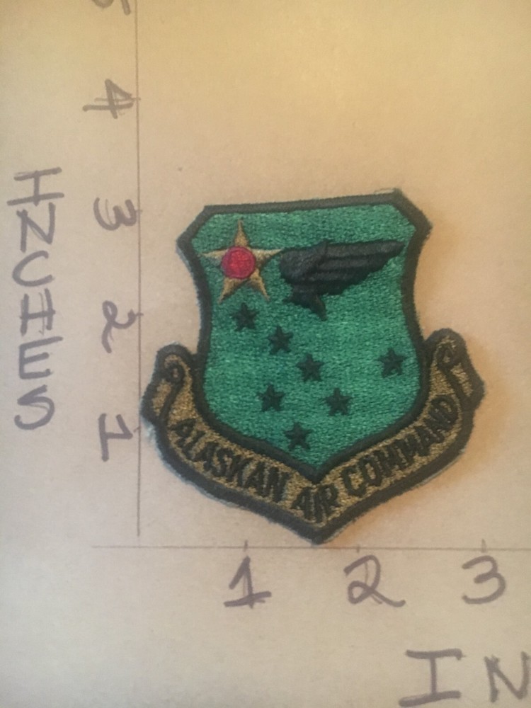 USAF Alaskan Air Command Squadron subdued patch 5/30/25
