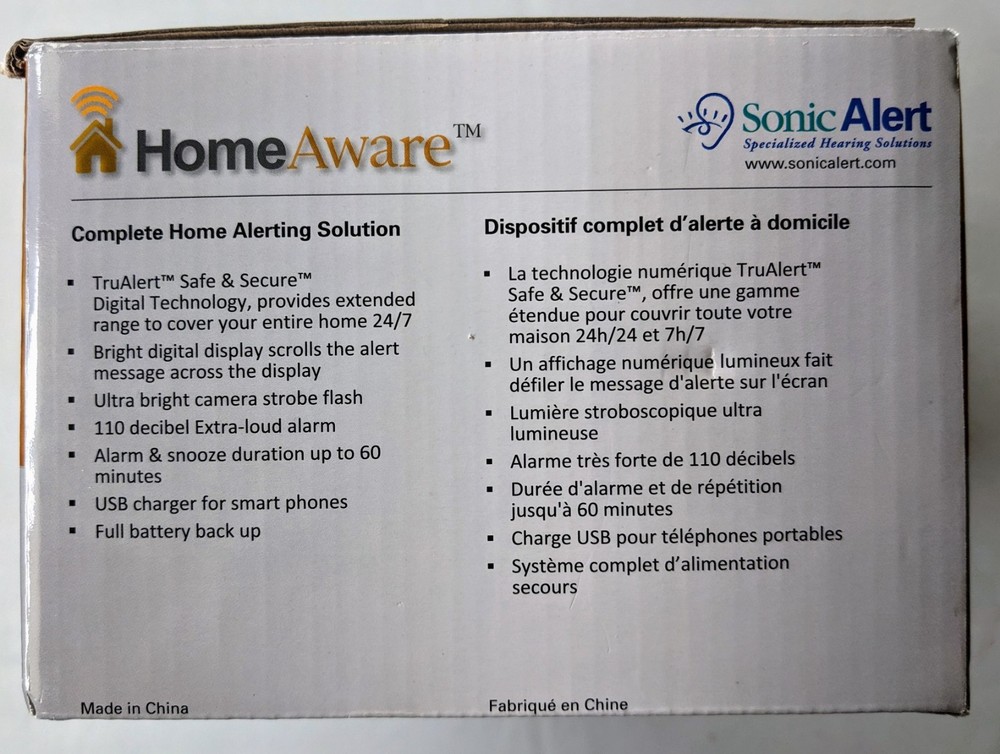 HomeAware Model HA360MK Complete Home Alerting Solution New Open Box