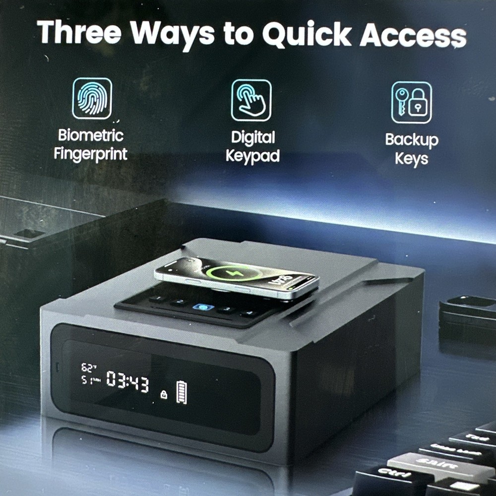 XDEER WX002 Biometric Smart Safe Quick Access Fingerprint