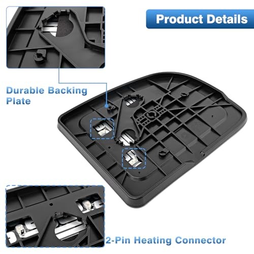 Replacement For 2008-2014 Ford E150 E250 E350, Passenger Side Mirror Glass