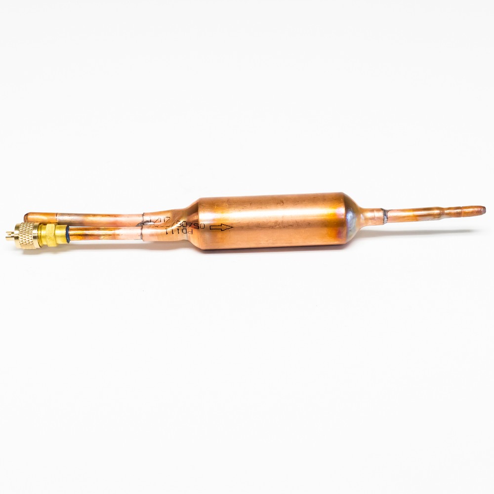 Refrigerator Copper Drier D111 Directional 1/4 inch Step Down & Schrader Valve