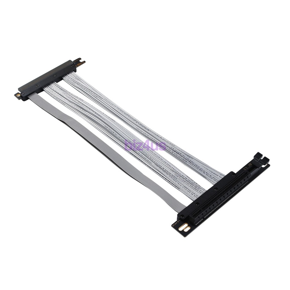 30CM 90 Degree PCIE 4.0 Extension Cable 16x Shielded High Speed GPU Riser Cable