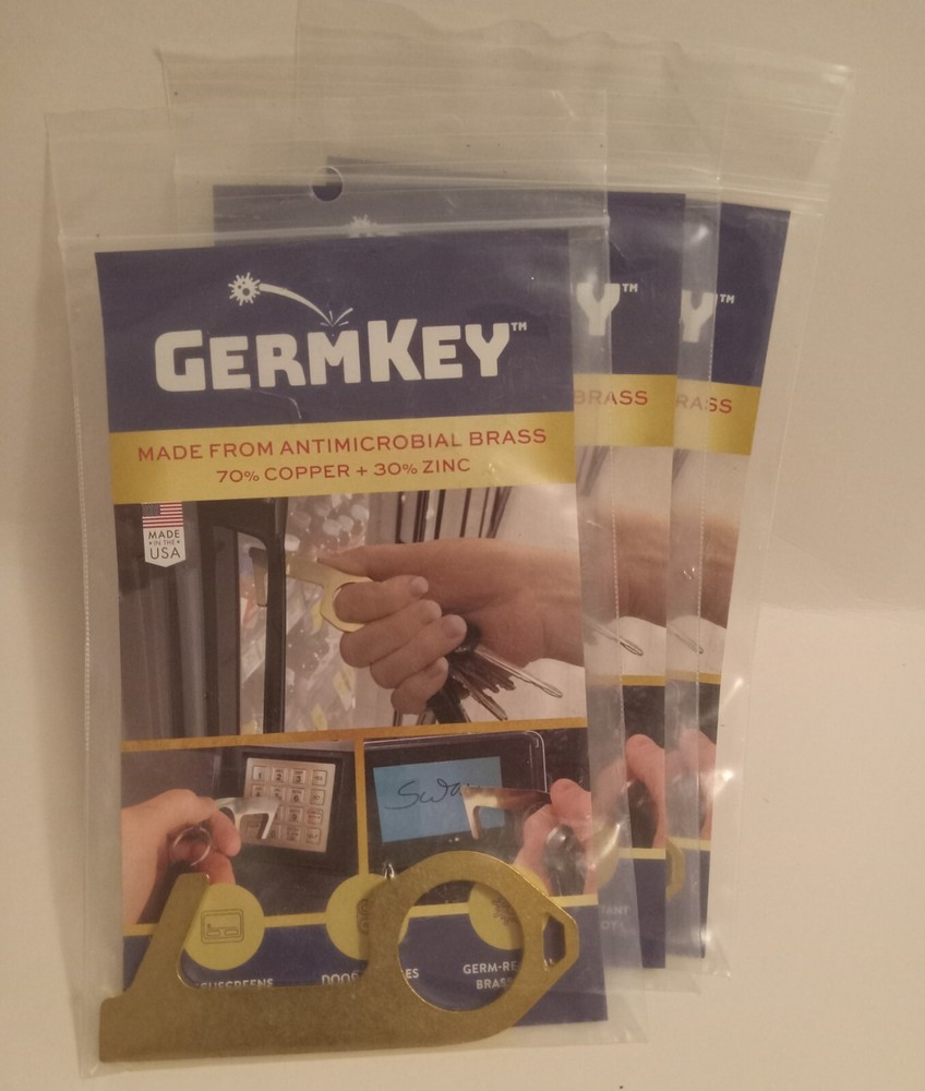 "GermKey" | Antimicrobial Brass | NEW