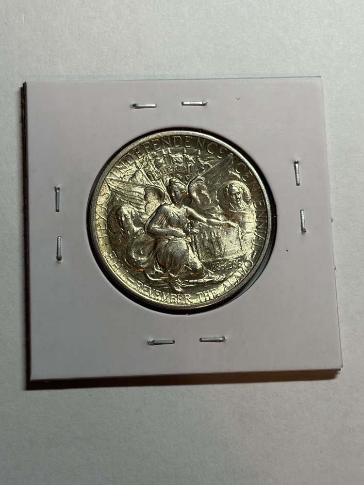 1934 Texas Commemorative Silver Half Dollar UNC Nice Strike