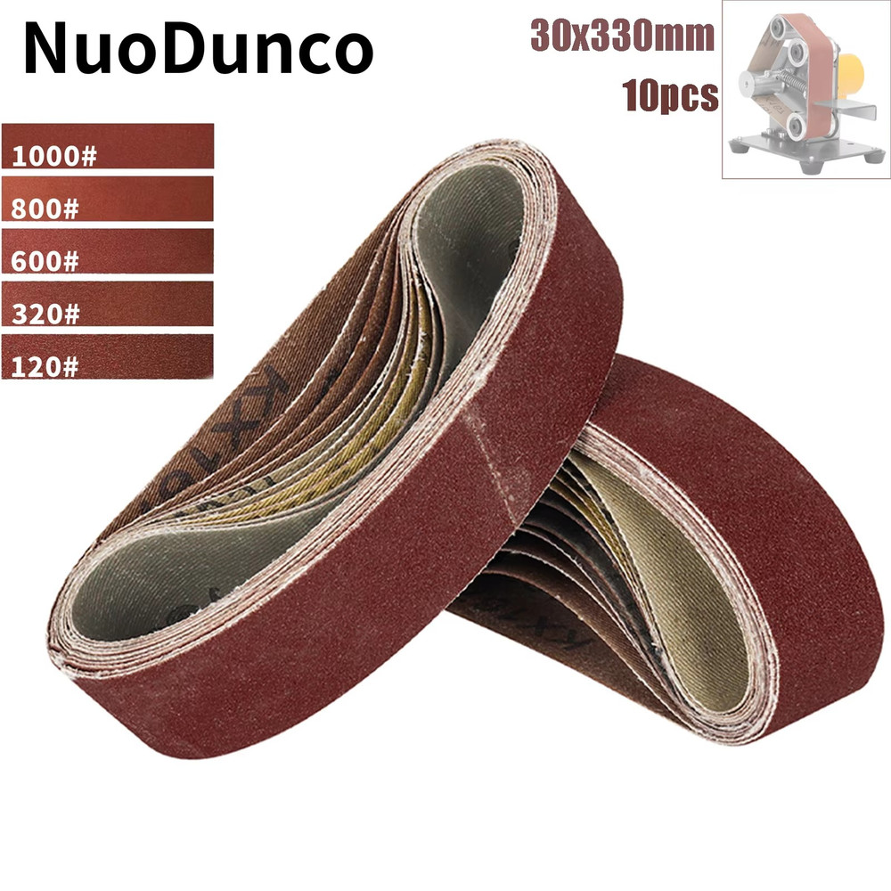 New Replacement Belt Kit for Work Sharp Tool Sharpener P320 10pc RED 30x330mm