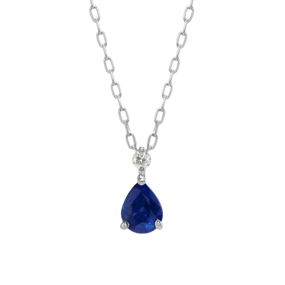 Una Royal Blue Sapphire Necklace / c0077sr