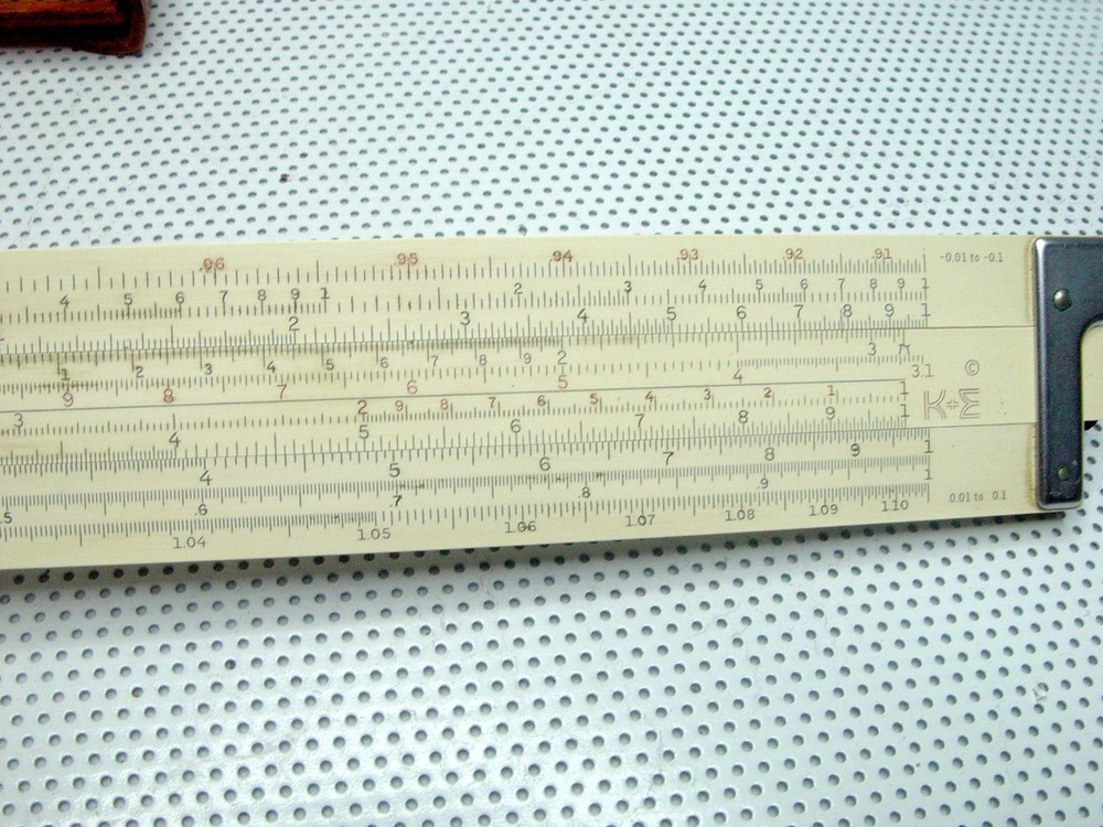 K&E Slide Rule w/ Leather Case