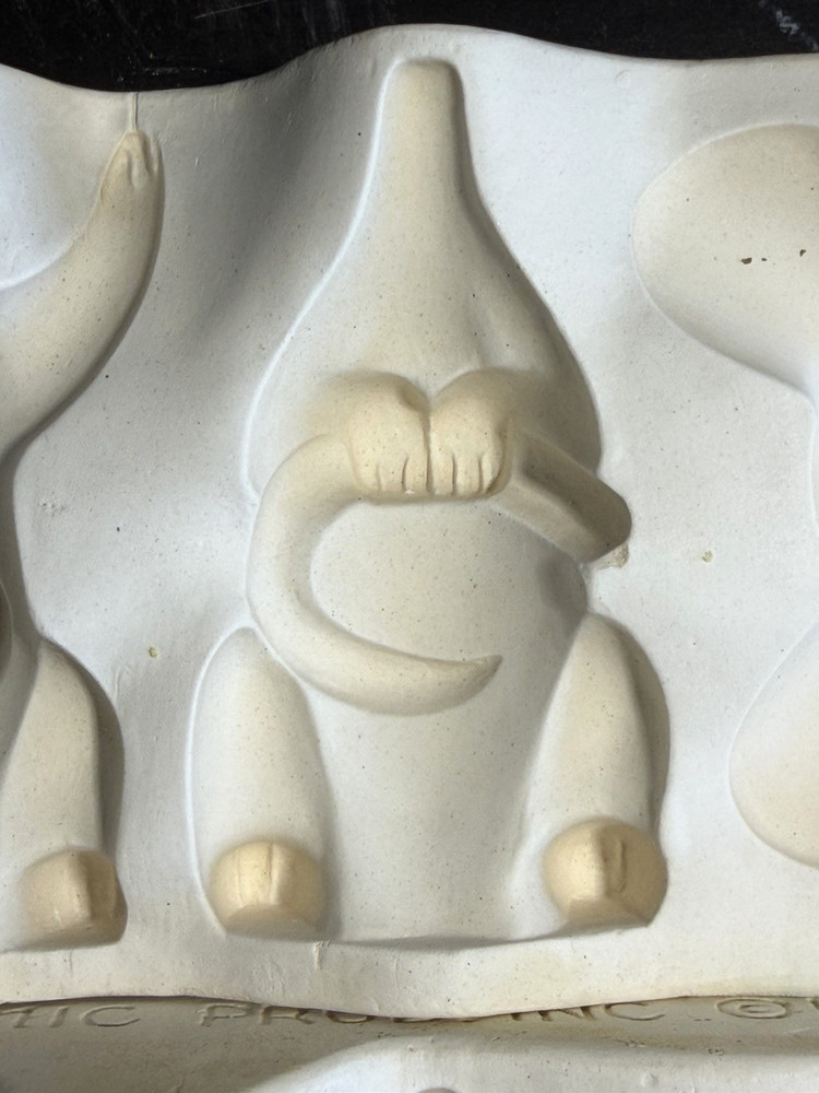 Vintage Duncan Ceramic Slip Casting Mold Comic Mice Mouse SM 1006 1962