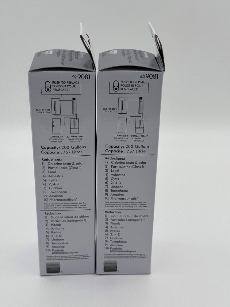2-PACK Kenmore 9081 Refrigerator Water Filter 46-9081