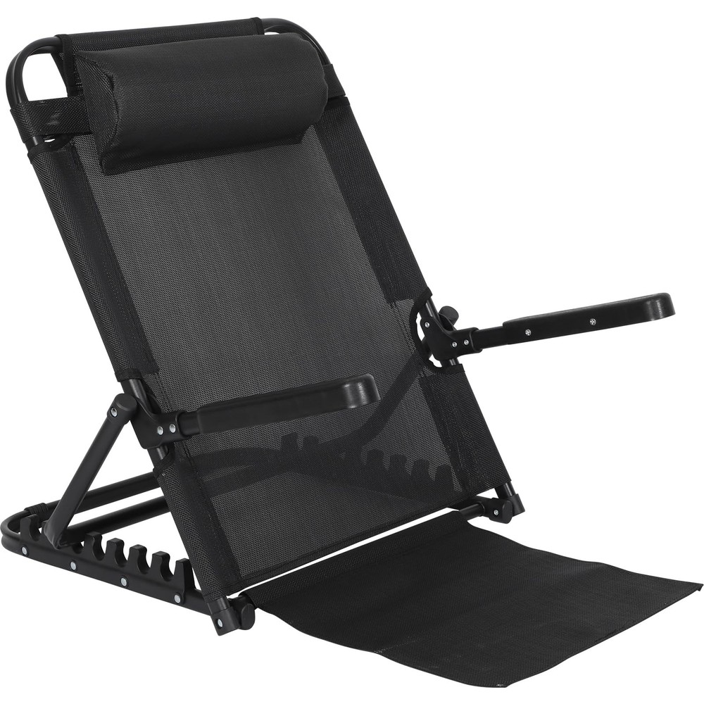 Adjustable Lifting Bed Backrest with Armrest Large Folding Bed Rest Sitting u...