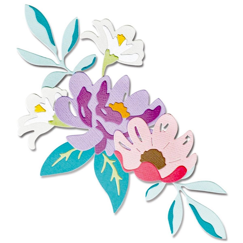 Sizzix Thinlits Layered Summer Flowers 14pc #665891 Retail $20.99 by Lisa Jones