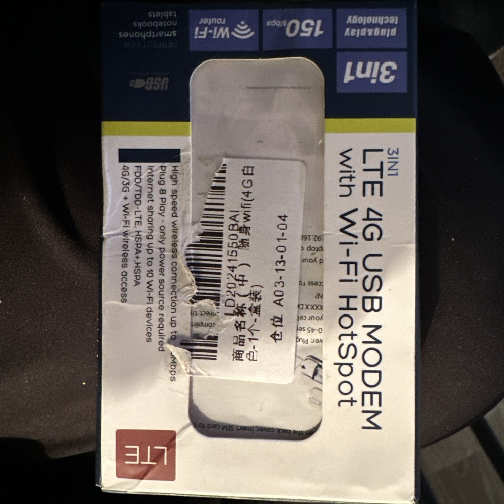 LTE 4g usb modem with wi-fi hotspot