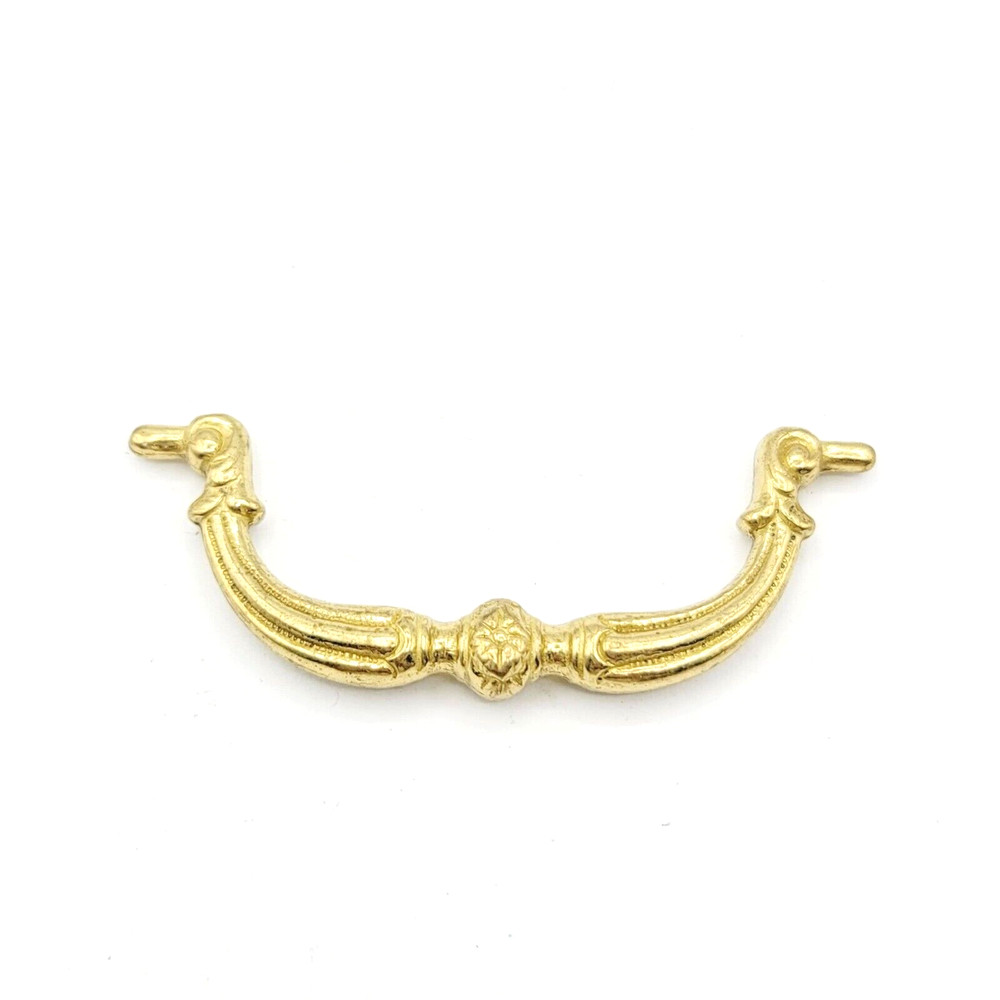 Vintage Brass Ornate Bail Pull Handle Replacement 2.75" Salvage Reclaimed