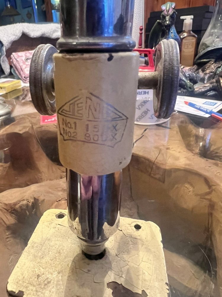vintage jena microscope