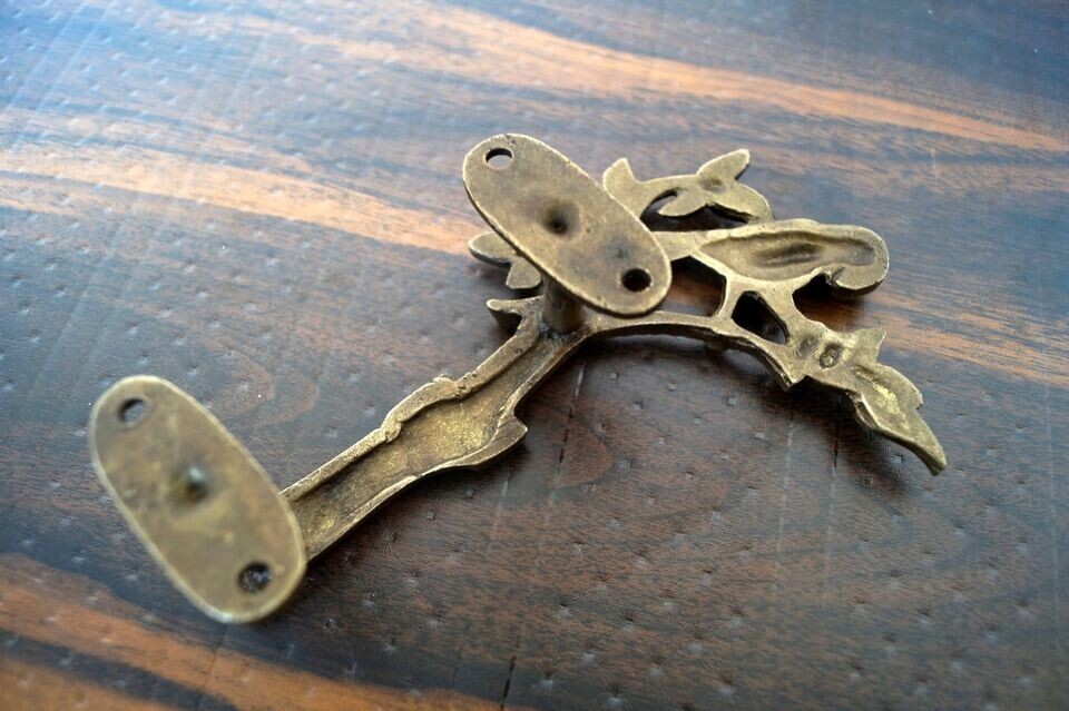 Brass Parrot Sitting on Tree Door Handle Push Pull Handle Home Decor Handmade