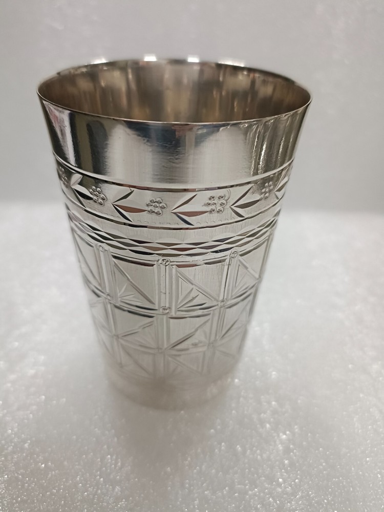 Brass with pure silver plating Kiddush Cup Wine Glass