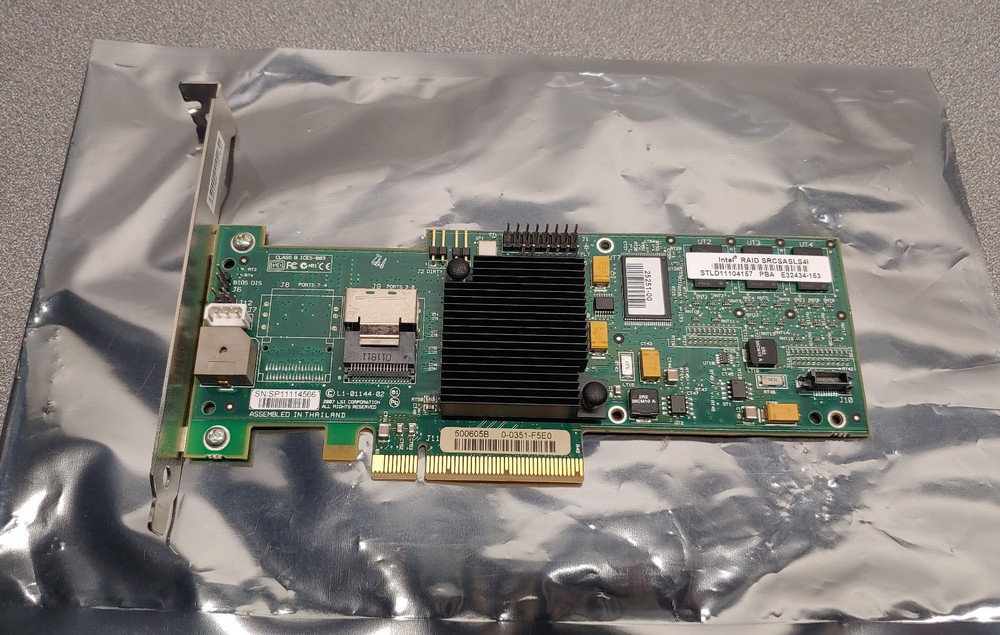 Intel RAID Controller SRCSASLS4I PCI-E Expansion Card - Tested
