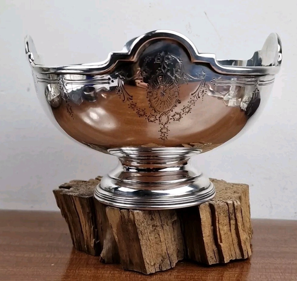 Vintage Solid Silver Bon Bon Bowl Antique