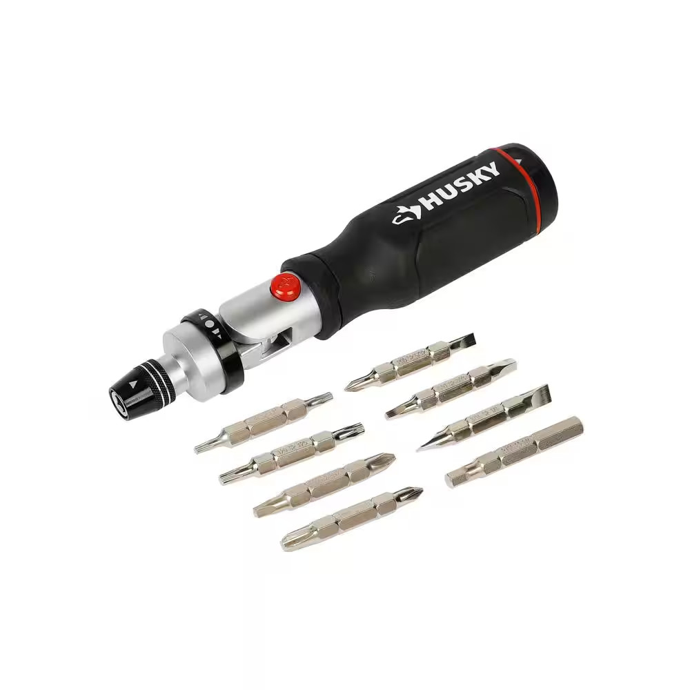 Ratcheting Pivot Head Screwdriver (16-Piece)