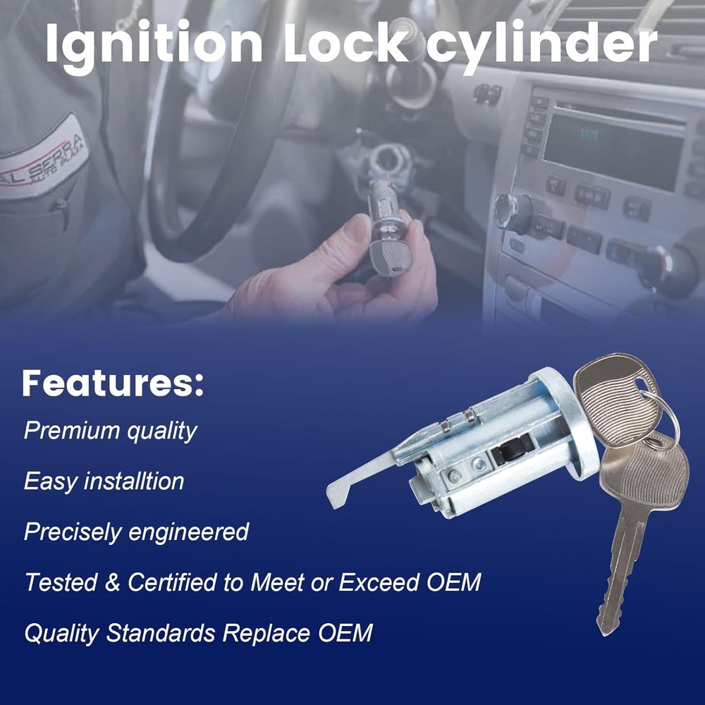 Ignition Switch Lock Cylinder Compatible with 2007 2008 2009 2010 2011 Isuzu NPR