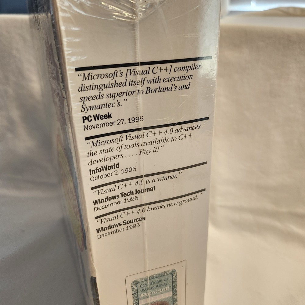 Microsoft Visual C++ Version 4.0 PC CD-ROM for Windows 95/NT 1995 Professional