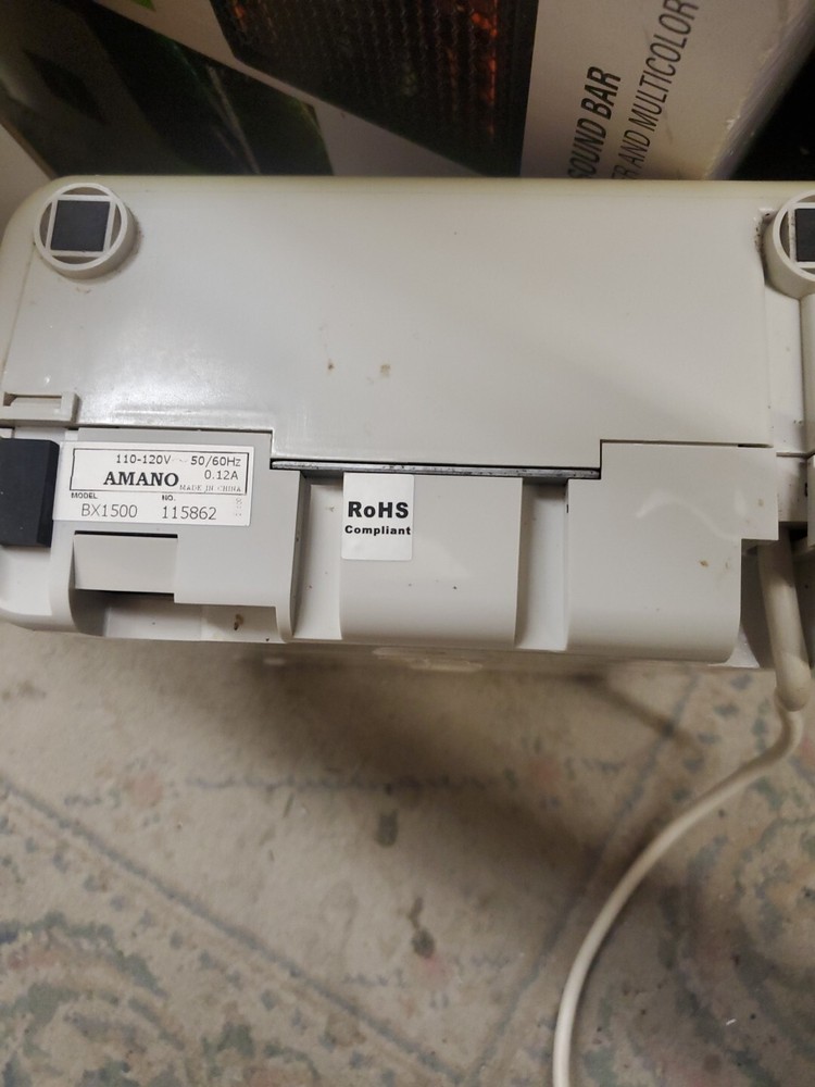 Amano Bx-1500 Time Recorder,Electronic,Dot Matrix Pre-Owned