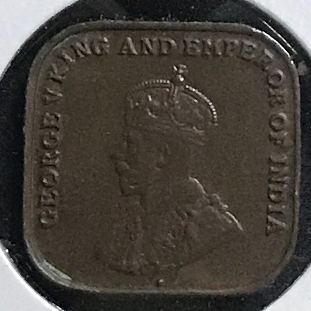 Straits Settlements Cent KM 32 Brn Unc 1920 1 Yr. Type
