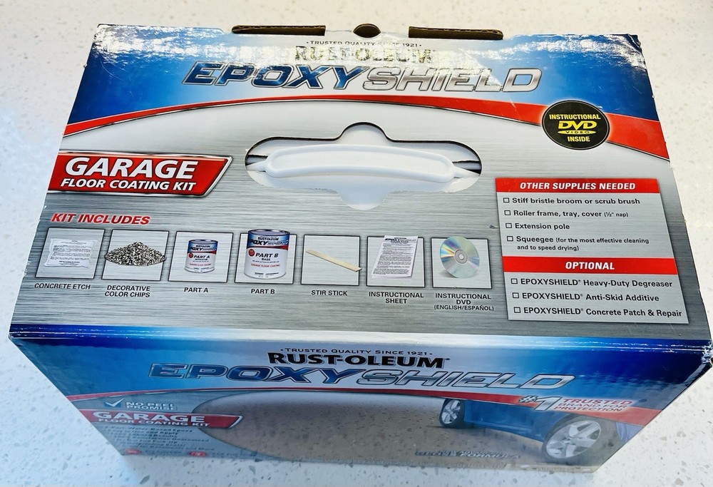 RUST-OLEUM 251966 EPOXY SHIELD TAN GARAGE FLOOR PAINT KIT 250 Sq Ft Coverage