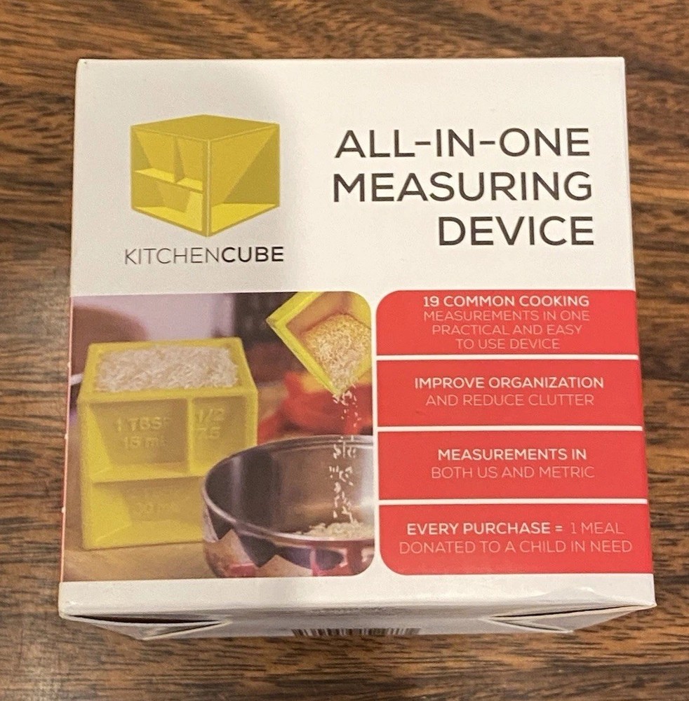 All-in-One Measuring Cube | 30+ Sizes | Kitchen | Baking | Great Gift | Red
