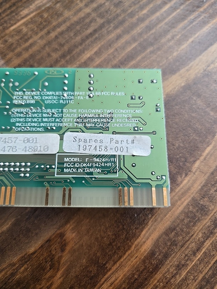 Vintage Best Data Fax 14400 Modem, Internal Version