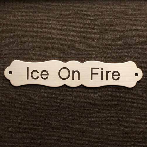 SADDLE PLATE ORNATE Small Halter Solid Nickel Silver Custom Engraved