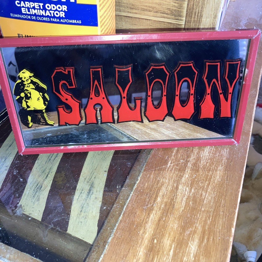 Saloon Mirror Sign,L@@K!