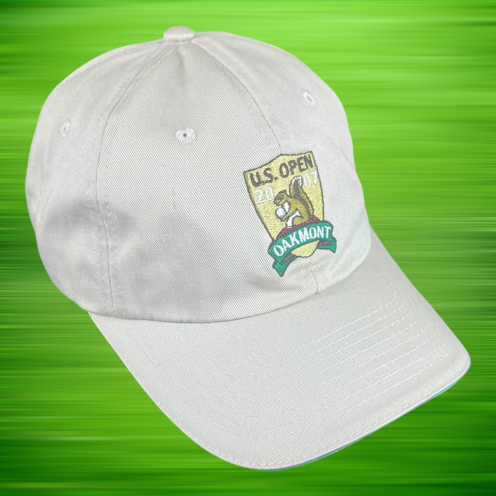 2008 US Open Oakmont Golf Hat USGA Adjustable Strapback Hat Brown