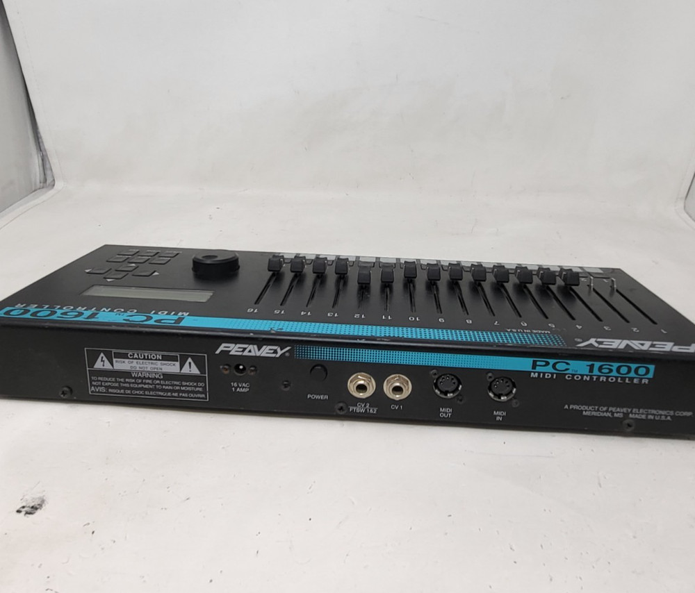 Peavey PC1600 MIDI Control Surface Powers On Error Message Tested READ PARTS