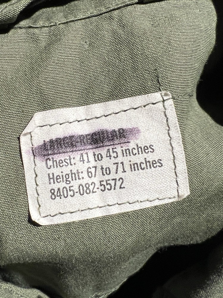 US Slant Pocket Jungle Jacket Poplin Large Regular 3rd Pattern (FF250