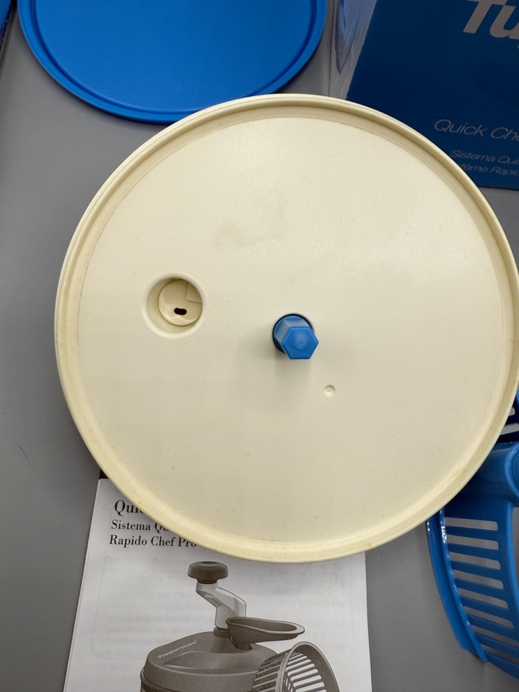 TUPPERWARE Quick Chef Pro System Blue Manual FOOD PROCESSOR Chopper