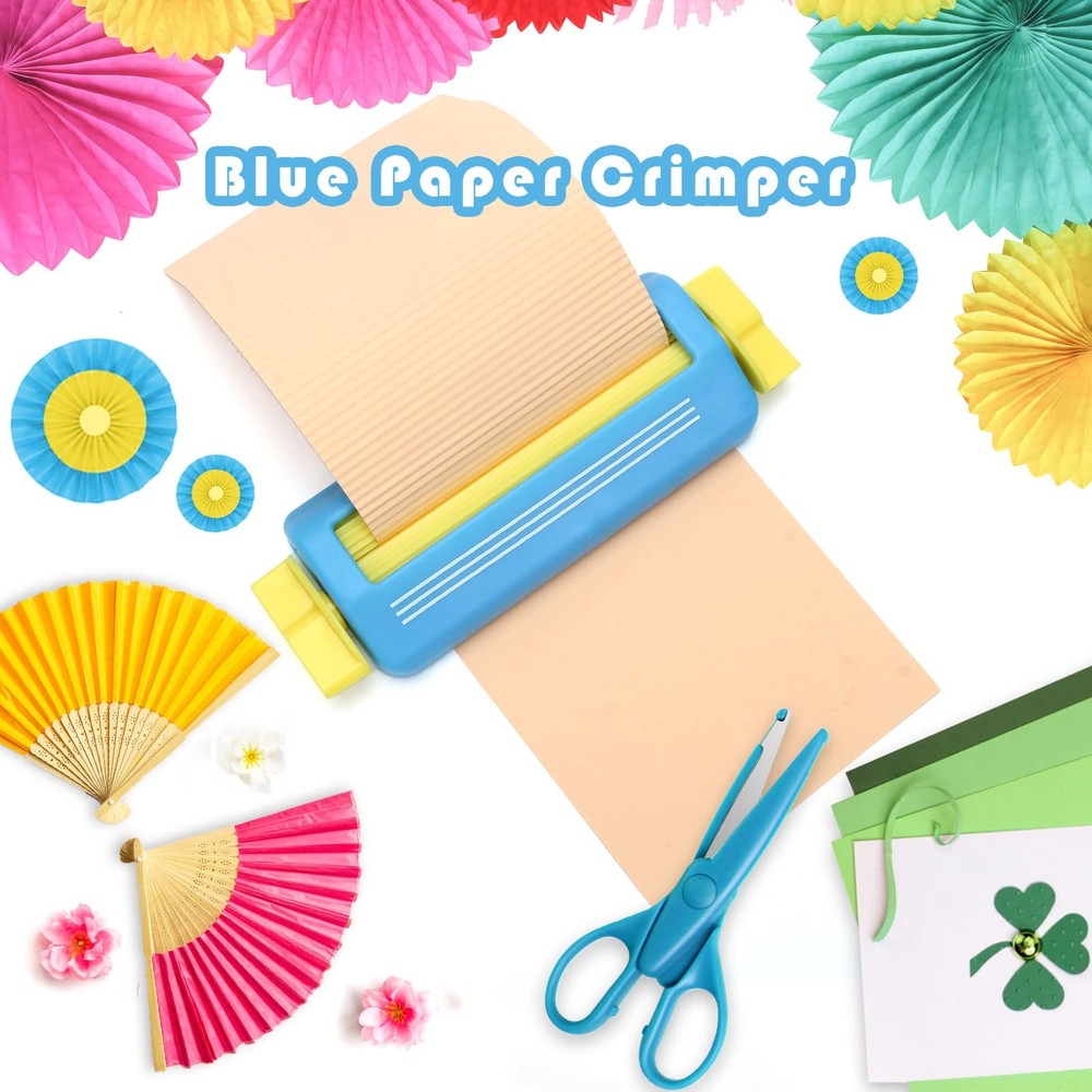 Paper Crimper for Crafts, AngleKai Craft Tool Making Blue