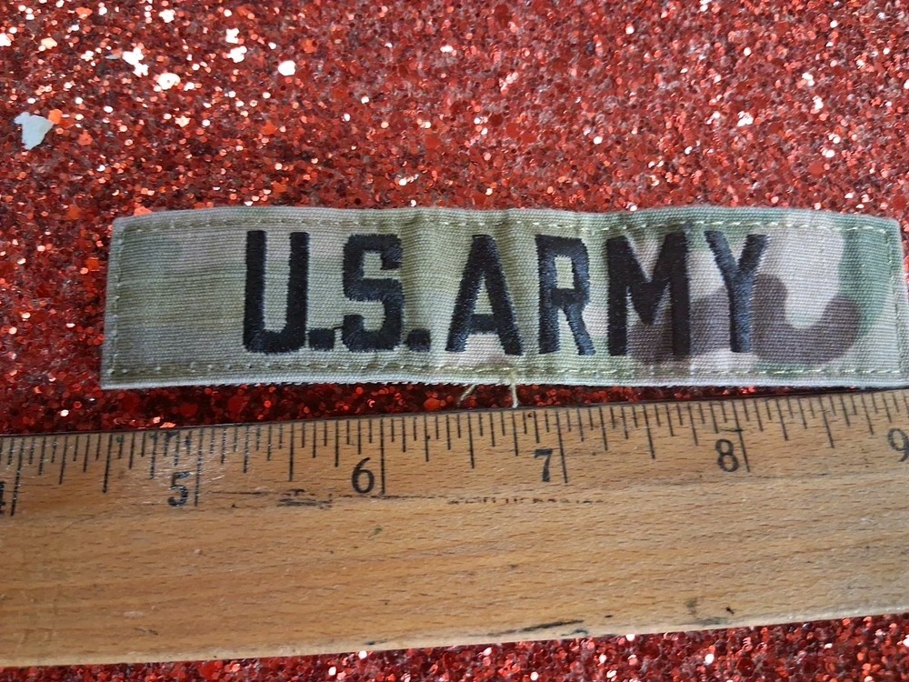 US ARMY CAMO PUSH ON PATCH.